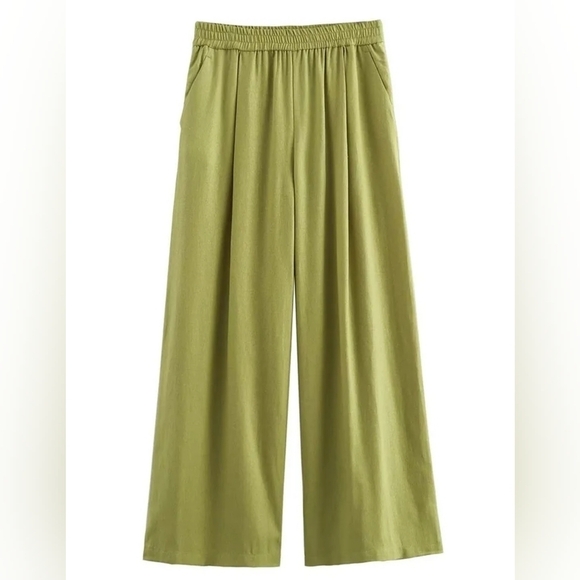 2 Pieces New Wide Leg Pants Sets For Women 2024 Fashion Loose Casual Shirts Top - Picture 3 of 6